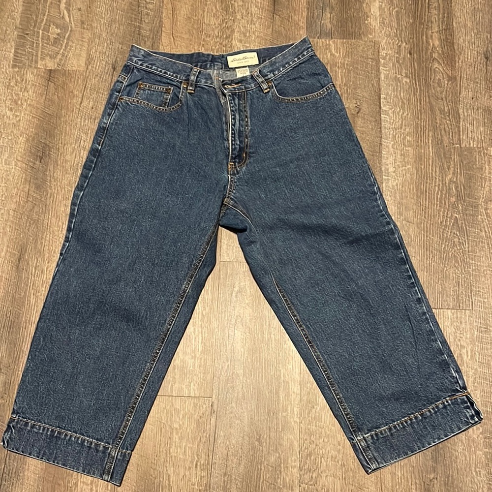 Eddie Bauer denim capris